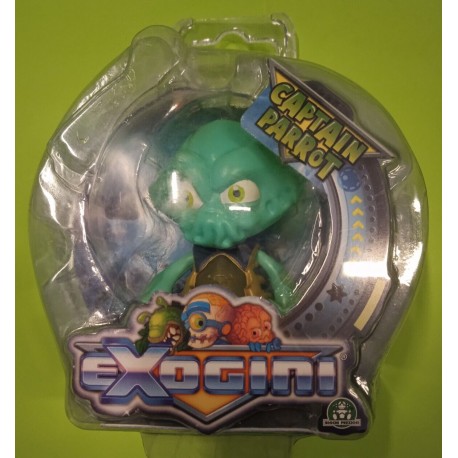 Exogini Captain Parrot Action figure Fosforescente Giochi Preziosi Nuovo