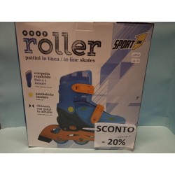 Roller easy in linea con scarponcino Blu  N 31-34 Sport 1 Vintage Nuovo