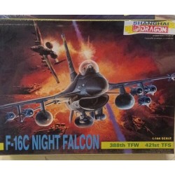 Dragon Shanghai F16C Night Falcon 1:144 Airplane Plastic Model Kit 4535 