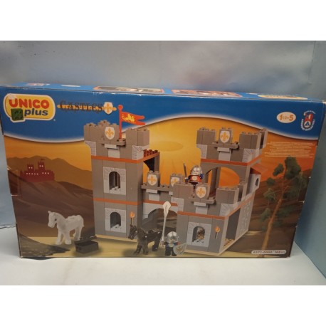 Castello Medievale Castles Unico Plus Costruzioni Plastic 108Pezzi Nuovo Vintage