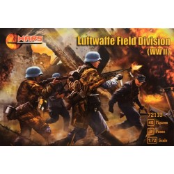 German Luftwaffe Field Division WW2 - Mars 72110 Plastic figures 1:72 Soldatini