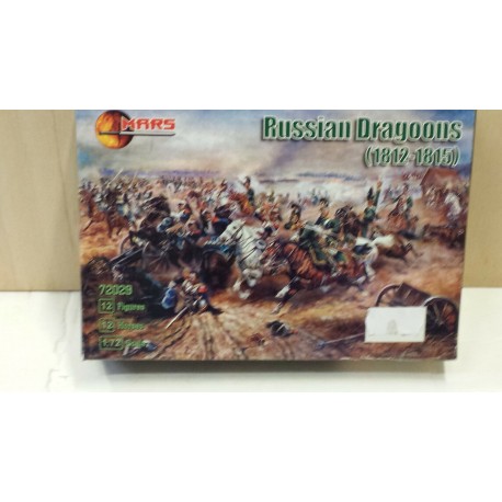 Russian Dragoons 1812-15 Napoleonic War 24 Figures Soldiers 1/72 Mars N°72029