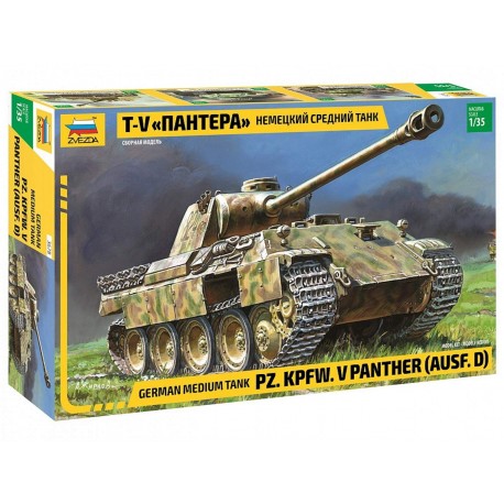 Panther (Ausf.D) Germany Tank WWII Model Plastic Kit N° 3678 Scala 1/35 Zvezda