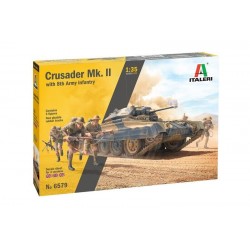 Crusader Mk.2 + 8th Infantry Tank WW2 Model Plastic Kit Italeri 1:35 - n.6579