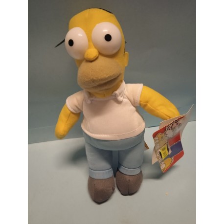 Homer The Simpsons 24 cm. in Tessuto Vintage Nuovo con Etichetta