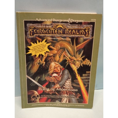 Advanced Dungeons & Dragons Forgotten Realms Ruins of Adventure 25 Edition