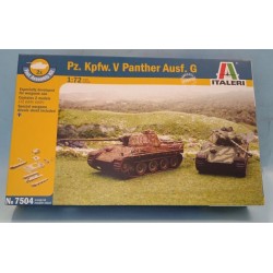 German Pz Kpfw V Panther Ausf G WWII Tank Plastic Model Kit 1/72 Cod7504 Italeri