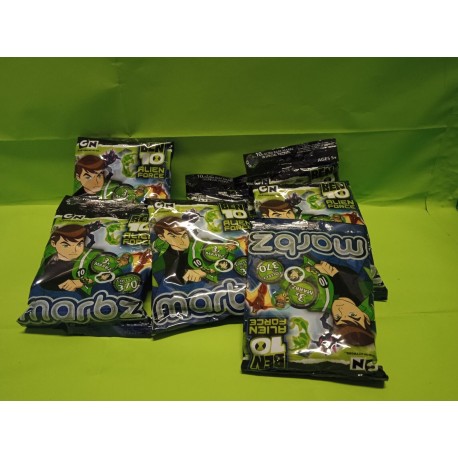 Stock 7 Bustine Ben 10 Alien Force Bustine sigillate Nuove Vintage