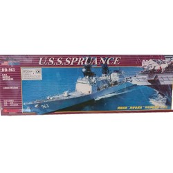 USS Spruance DD963 USS Missile Destroyer Plastic Model Kit DF046 Stiktoy Nuovo