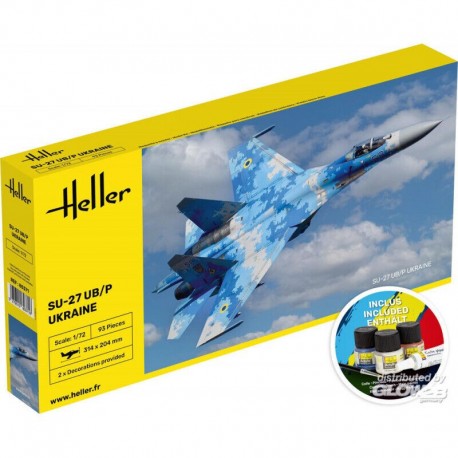 SU-27 UB/P Ukraine - Plastic Model Kit Heller 1/72 56371 - with colors