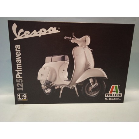 Vespa 125 Primavera Plastic Metal Kit Scala 1/9 N° 4633 Italeri