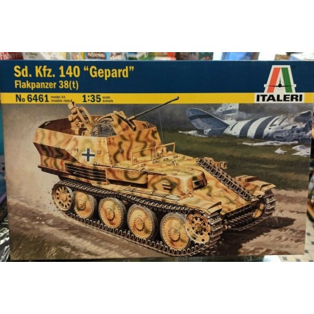 Sd Kfz 140 Gepard Flakpanzer 38 t Plastic Model Kit 1/35 Cod 6461 Italeri