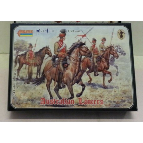 Australian Lancers Figures 12 Soldiers  1/72 Art 0054 Strelets  Soldatini