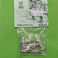 Generali Italiani WWII 1/72 Mirliton metallo 5 miniature IIGM57 Soldatini