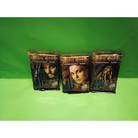 Pirates of the Caribbean Inglese Set 3 Bustine Pocketmodel Game Disney