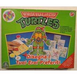 TMNT Teenage Mutant Ninja Turtles Play Stuff Set Gioco Disegno Licensed Game