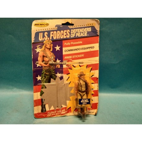 US Forces Defender of Peace Jungle Stormer US 9 Action Figure Remco Vintage