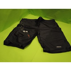 Pantaloncini Bermuda Nero Licra Tg.5 Adidas con serpente stampato Nuovo Vintage