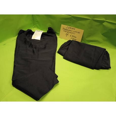 Stock 2 Pantaloni 3/4 Nero Licra Tg 48-2 pezzi Lyrian Vintage