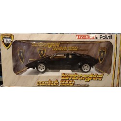 Lamborghini Countach 5000 Quattrovalvole LP Black 1:16 Polistil Italy Die-Cast