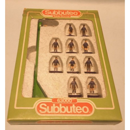 Inter 2009 Subbuteo Squadra di Calcio Italiana 10 calciatori +1 Portiere Vintage