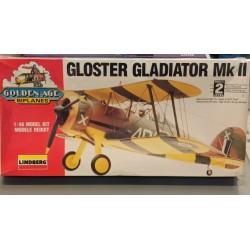 Gloster Gladiator Mk II Plastic Model Kit Serie 2 Golden Age Biplanes Lindberg 