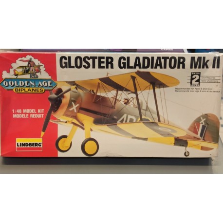 Gloster Gladiator Mk II Plastic Model Kit Serie 2 Golden Age Biplanes Lindberg 