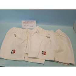 Calzoncino Tennis Bianco Elasticizzato con slip tg. 42 Orlando Sirola Vintage 