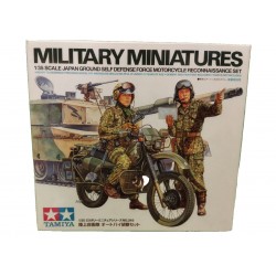 Modern JSDF Motorcycle Military Miniature Set Scala 1/35 Item MM245 Tamiya