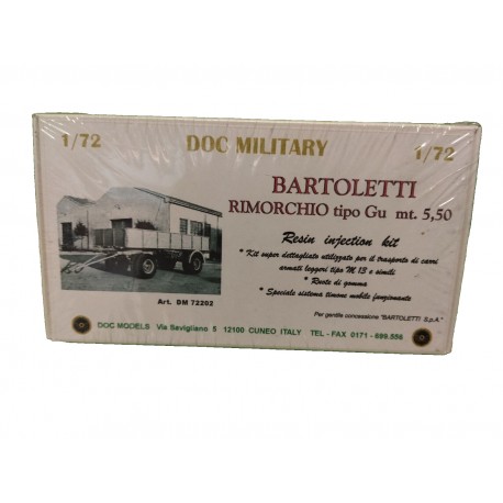 Bartoletti Rimorchio Mt.5.50 WWII Italia 1/72 model kit Doc Models