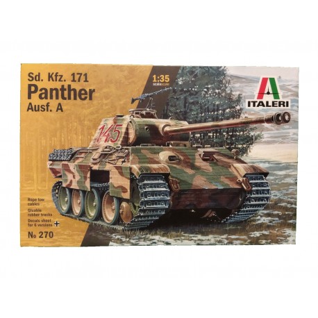 Panther (Ausf.A) Germany Tank WWII Model Plastic Kit N° 270 Scala 1/35 Italeri