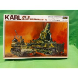 Karl + Munitionspanzer IV - Germany WWII MB33 Plastic Kit 1/72 Hasegawa