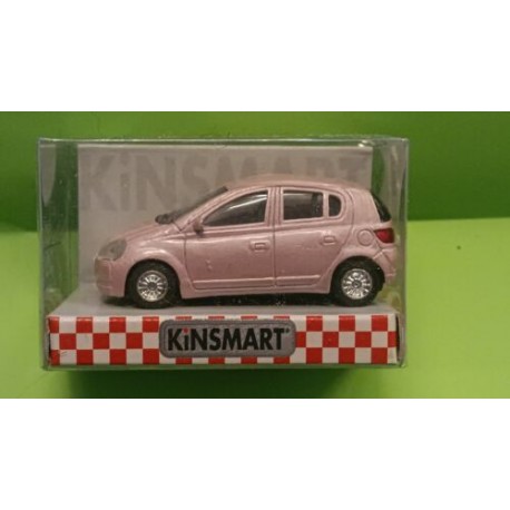 Toyota VITZ (pink metal) pullback mechanism 1/64 ca (diecast-metal) Kinsmart