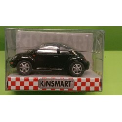 VW New Beetle (black) pullback mechanism 1/64 ca (diecast-metal) Kinsmart