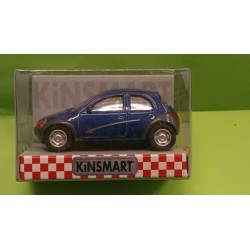 Ford Ka (blue metal) pullback mechanism 1/64 ca (diecast-metal) Kinsmart