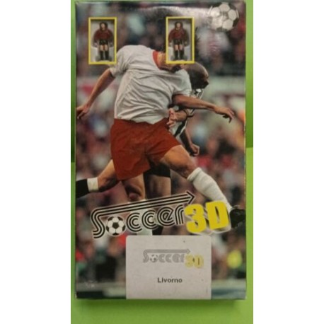 Livorno - Soccer 3D Subbuteo Team 11 calciatori + 1 Portiere con asta