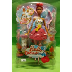 Barbie Dreamtopia - Farfalla con capelli rossi - ali e bolle di sapone - Mattel