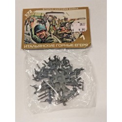 Alpini Italiani WWII Miniatures 1/72 14 (*) Plastic Fig. Soldatini