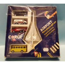 Airport Set Corgi 5 Piece gift set - Concorde included - vintage classic set