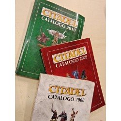 Citadel Miniatures lotto cataloghi illustrati 2008-2009-2010 Games Wokshop GW