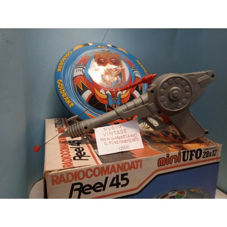 Mini UFO Astronave 28x12 Elettronico Radio Control Plastica Vintage Reel 45