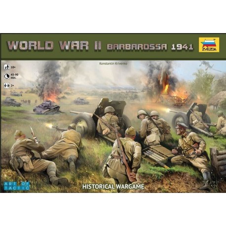 WWII Barbarossa '41 + Exp. Danube Zvezda Art of Tactic Wargame + esp.  6134+6177