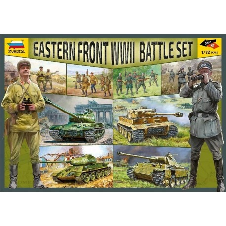 WWII Eastern Front Battle set 1/72 - Zvezda cod.5203 (tanks + soldiers 1/72)