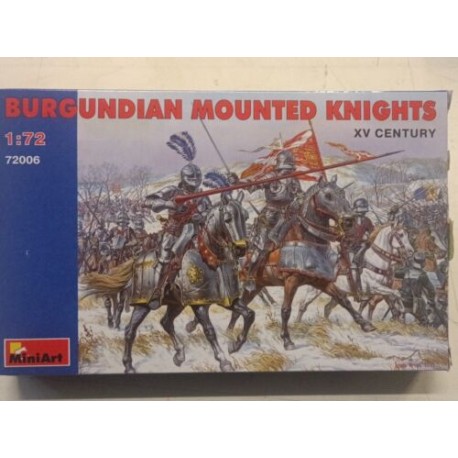 Burgundian Mounted Knights Figures 20 Soldiers 1/72 N°72006 Miniart