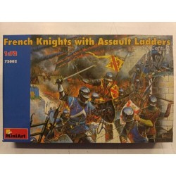 French Knights w Assault Ladder Figures Soldiers 1/72 N°72002 Miniart