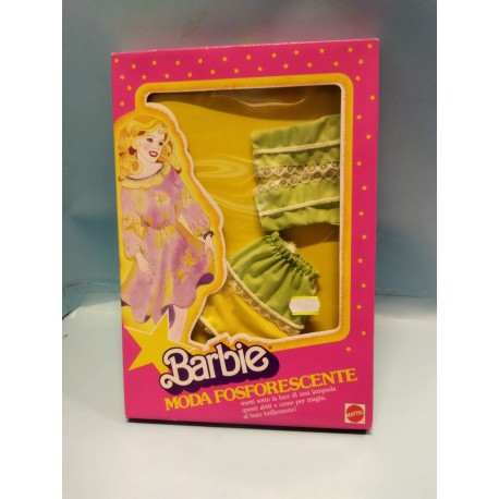 Barbie - Abito Moda Fosforescente - Mattel Abito Verdino per Barbie Vintage '80