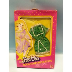 Barbie - Abito Moda Fosforescente - Mattel Abito Verde per Barbie Vintage '80