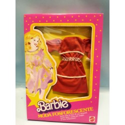 Barbie - Abito Moda Fosforescente - Mattel Abito Rosso per Barbie Vintage '80