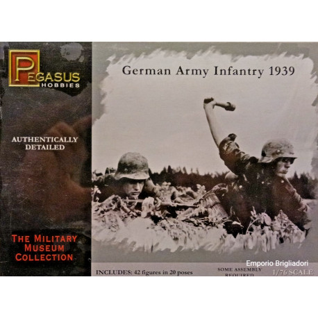 German Infantry WWII Miniatures Soldatini 1/76 Plastic fig. Pegasus 7499