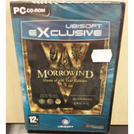 Morrowind Pc DVD Windows XP Ubisoft Exclusive Vintage